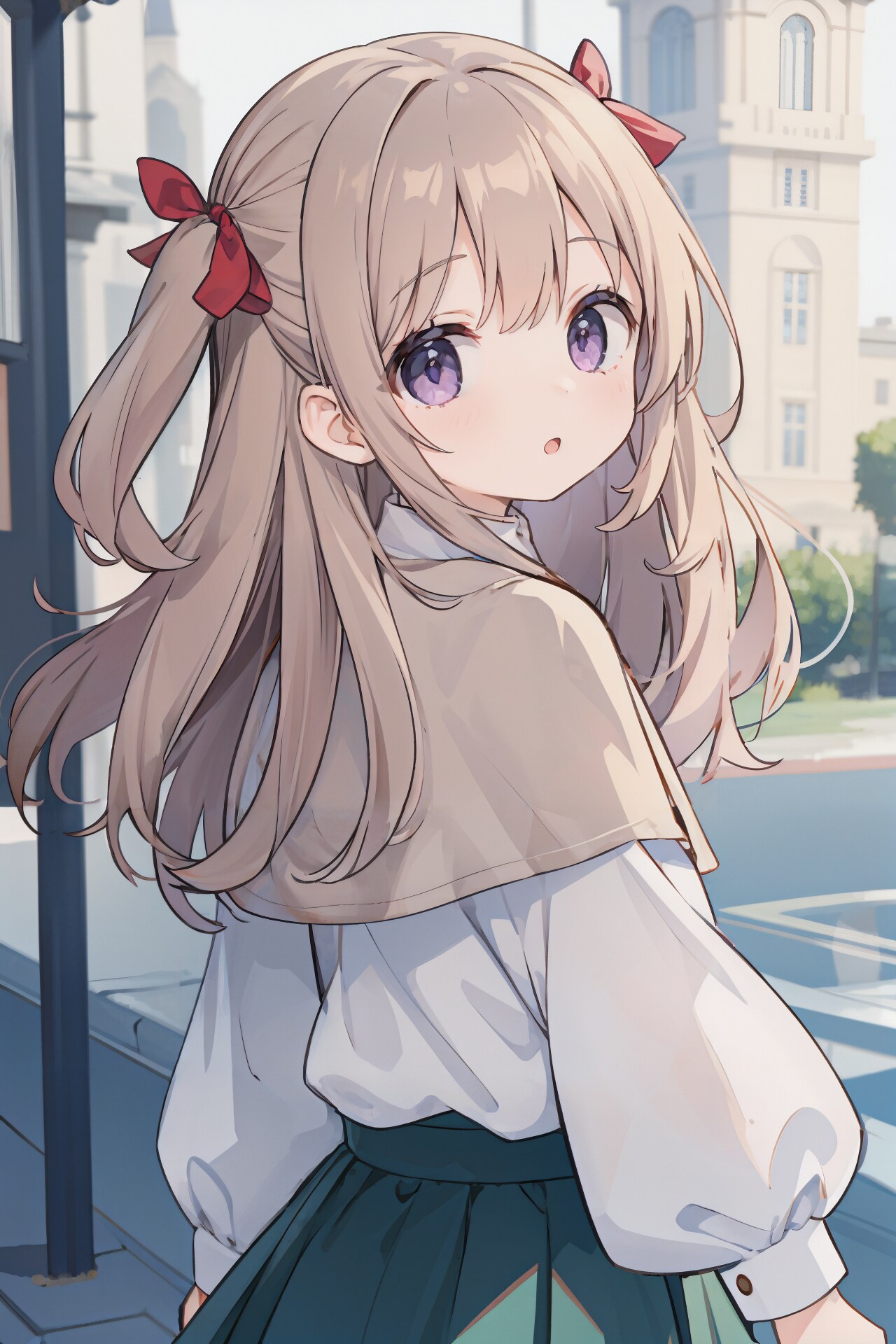 振り向きツインテ