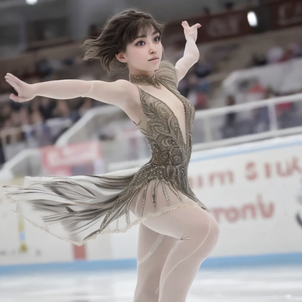 黒髪ボブでフィギュアの美女１３