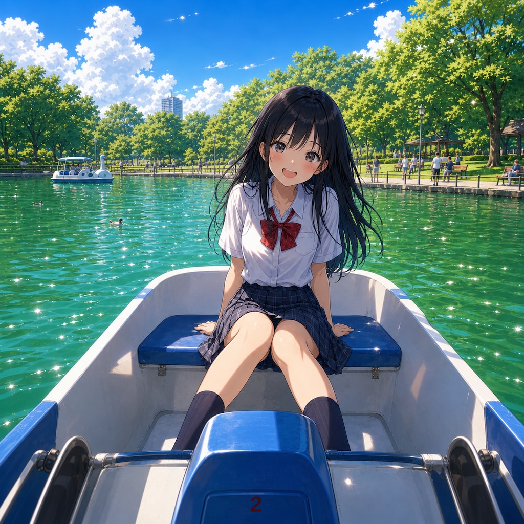 ボートの少女