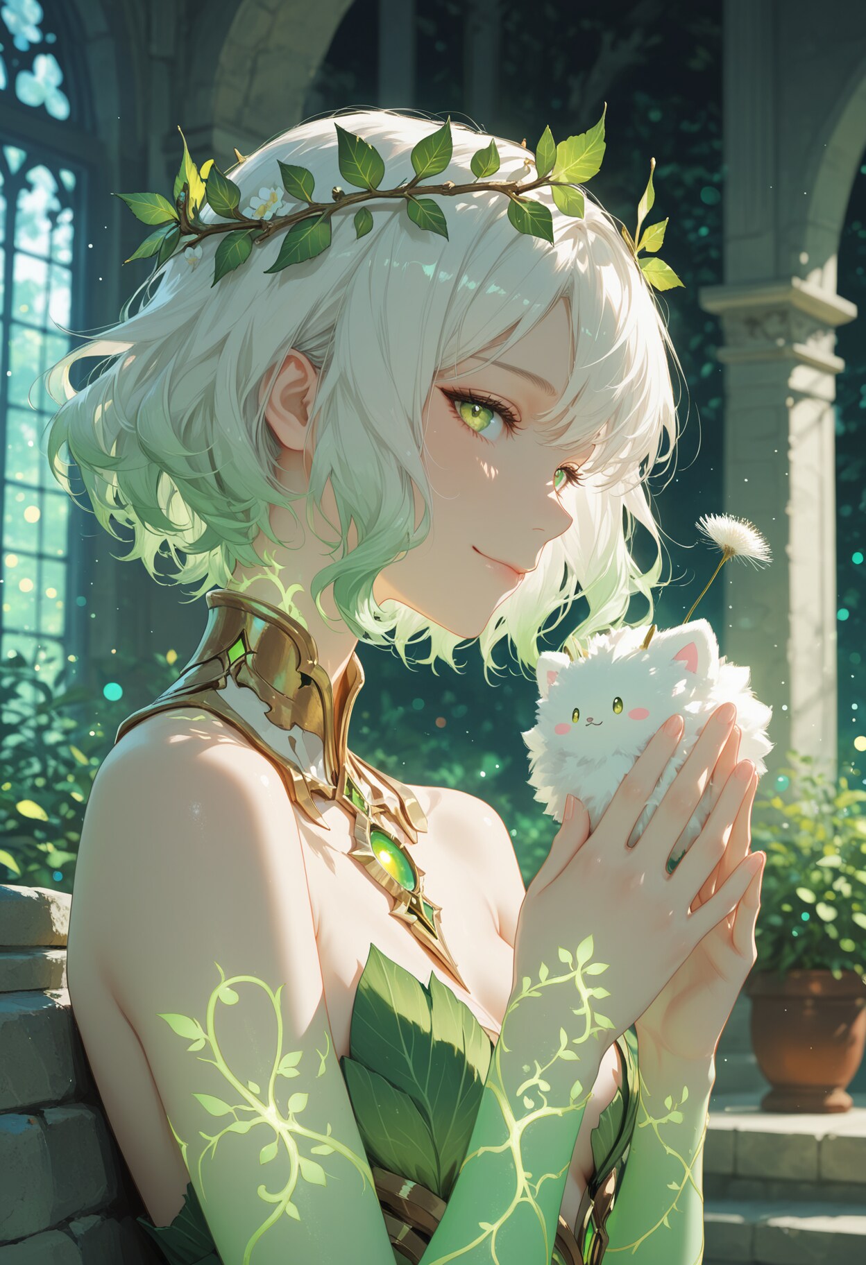 古緑の少女