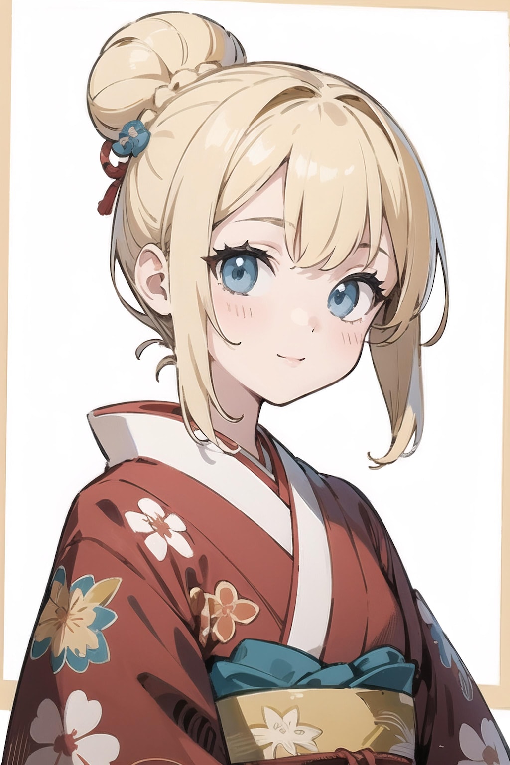 金髪和服娘