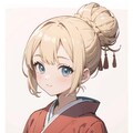 金髪和服娘 2枚目
