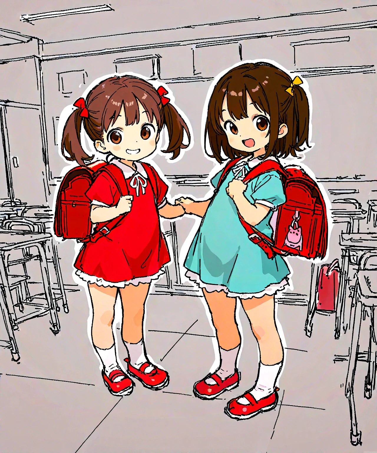 友達100人出来るかな？ | の人気AIイラスト・グラビア