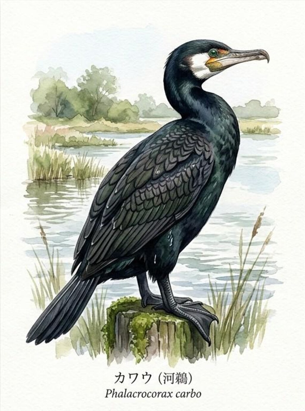 鳥(水彩画)(Gemini)(108)