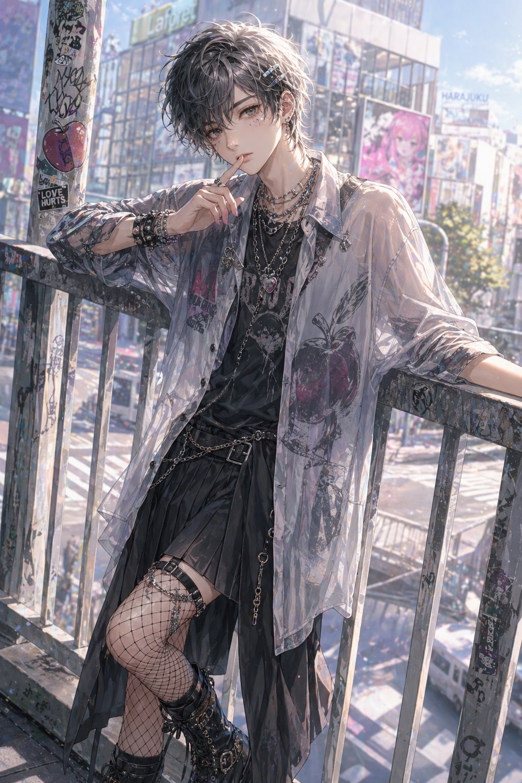 ガーリーな彼は、透明な鎧を纏い、この街で独り、叫び続けた。