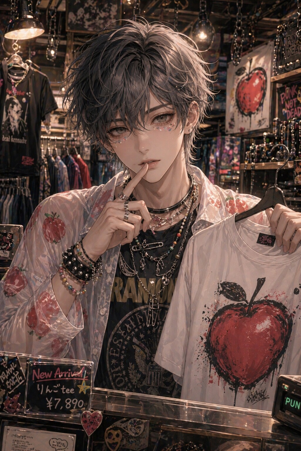 ガーリーな彼は、透明な鎧を纏い、この街で独り、叫び続けた。 | の人気AIイラスト・グラビア