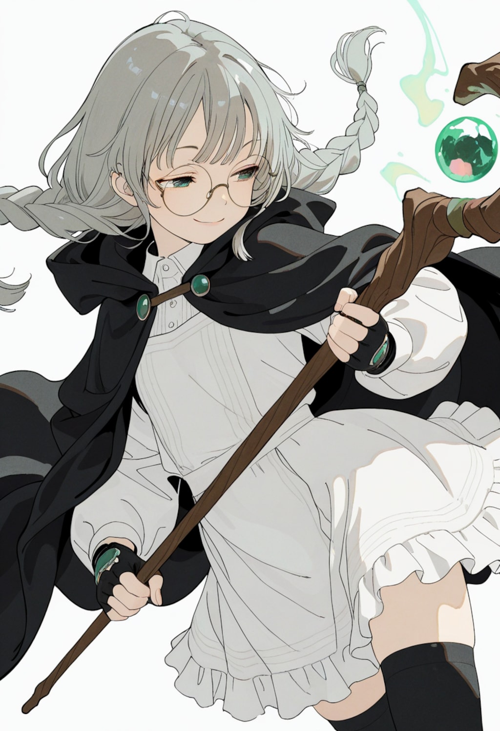 白髪眼鏡の魔法使い