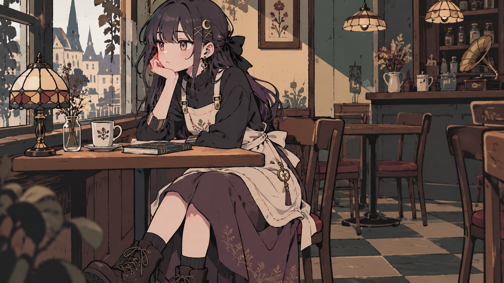お客さんが来ないカフェ | の人気AIイラスト・グラビア