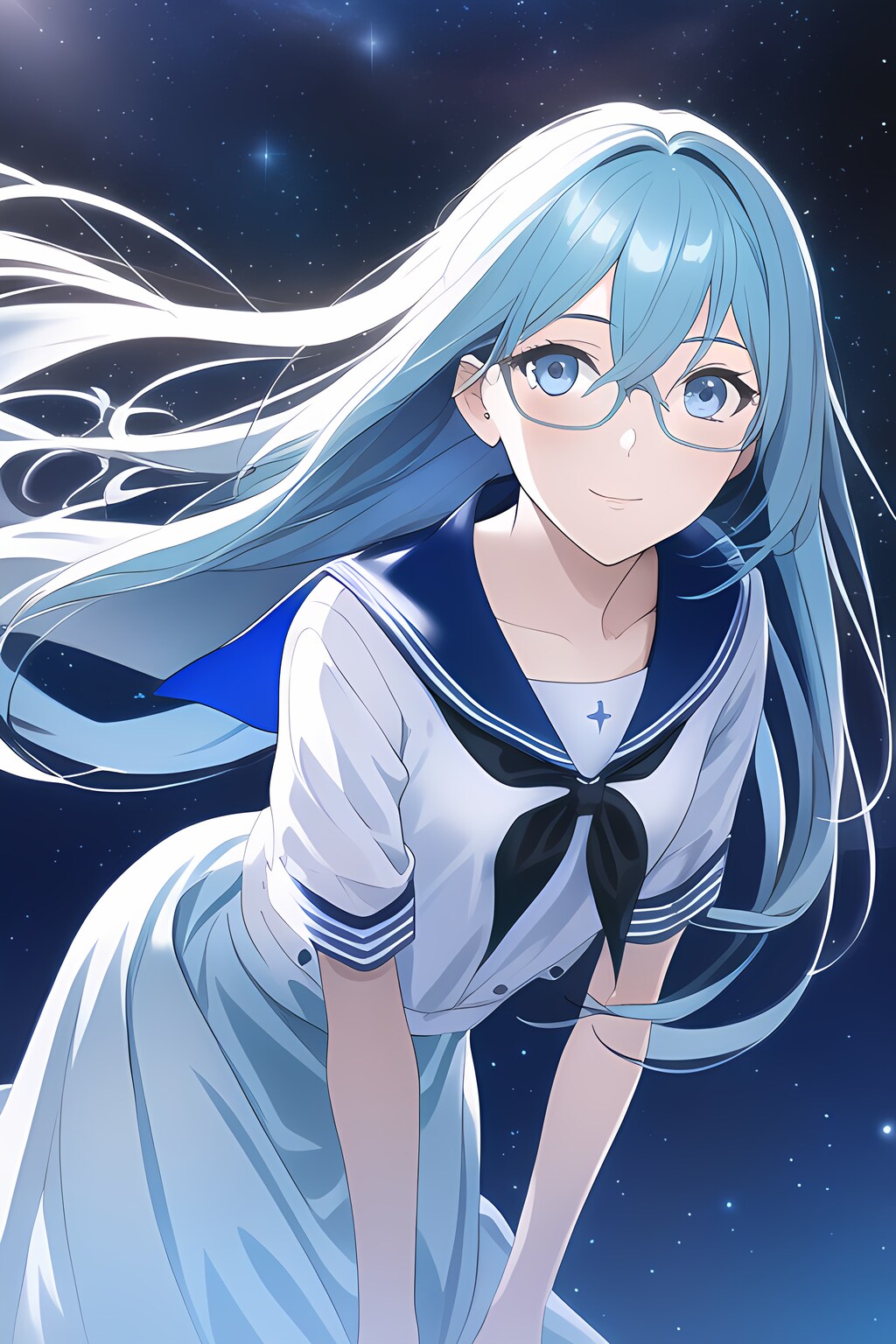 優しく笑いかけてくる青髪ちゃん