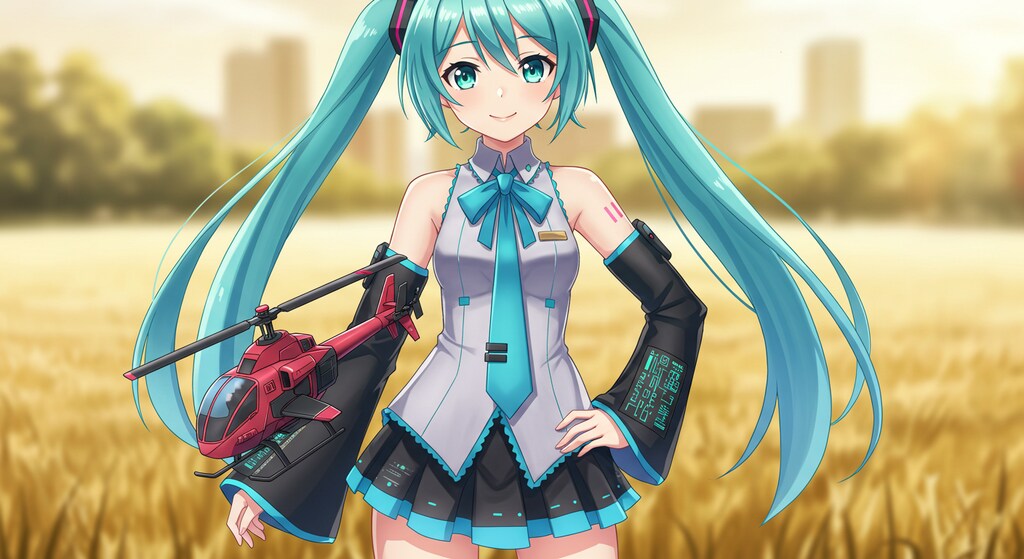 ラジコンヘリと初音ミク　　リメイク版