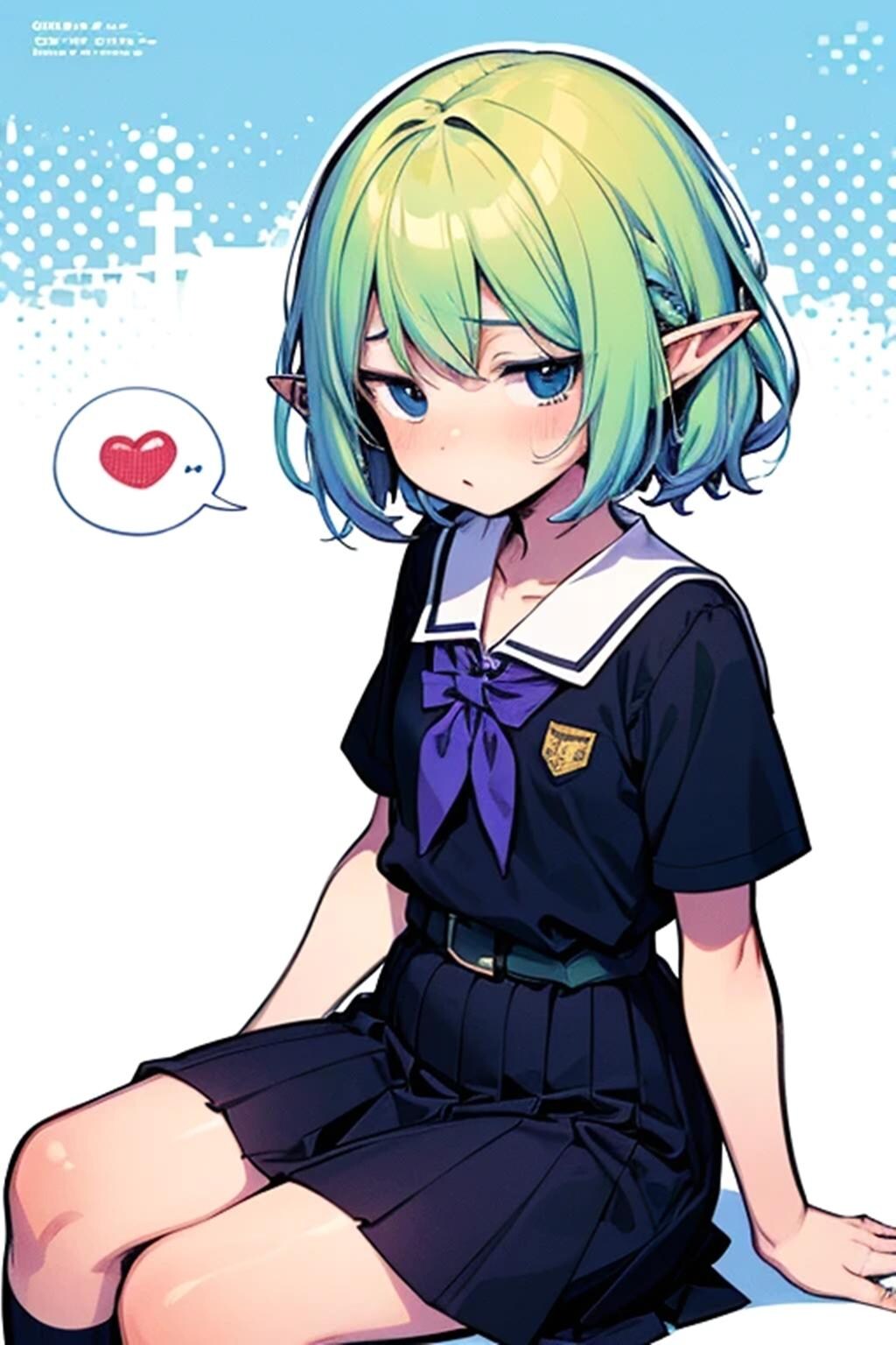 エルフの転校生