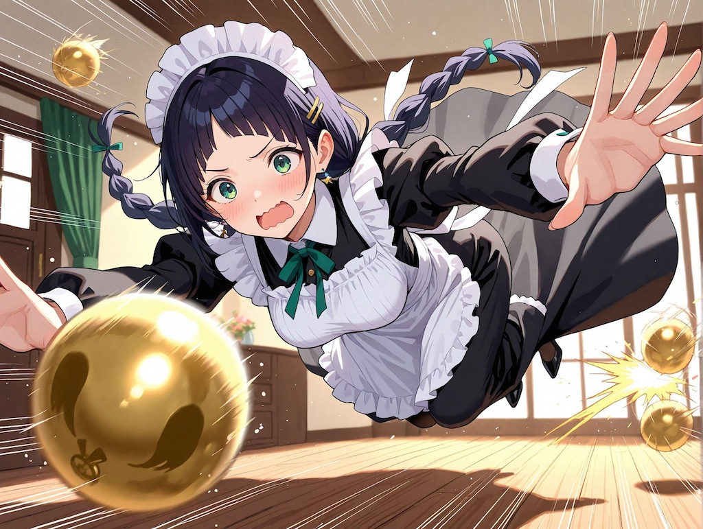 キンタマでコケるこよみちゃん