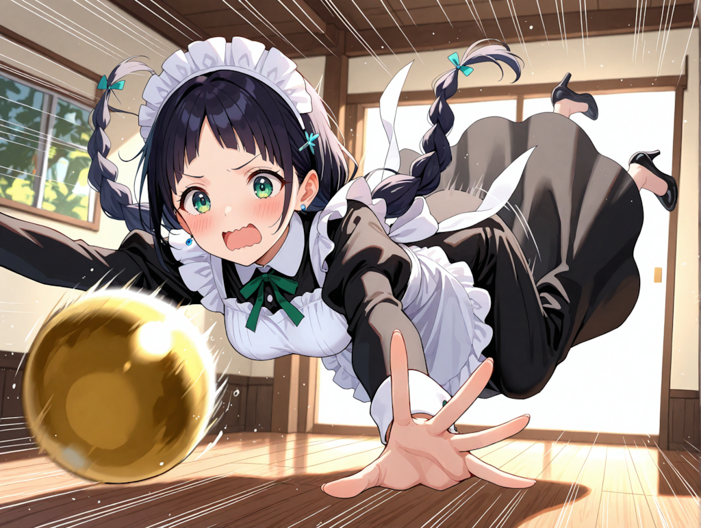 キンタマでコケるこよみちゃん