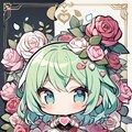 トレカの緑髪ちゃん 3枚目