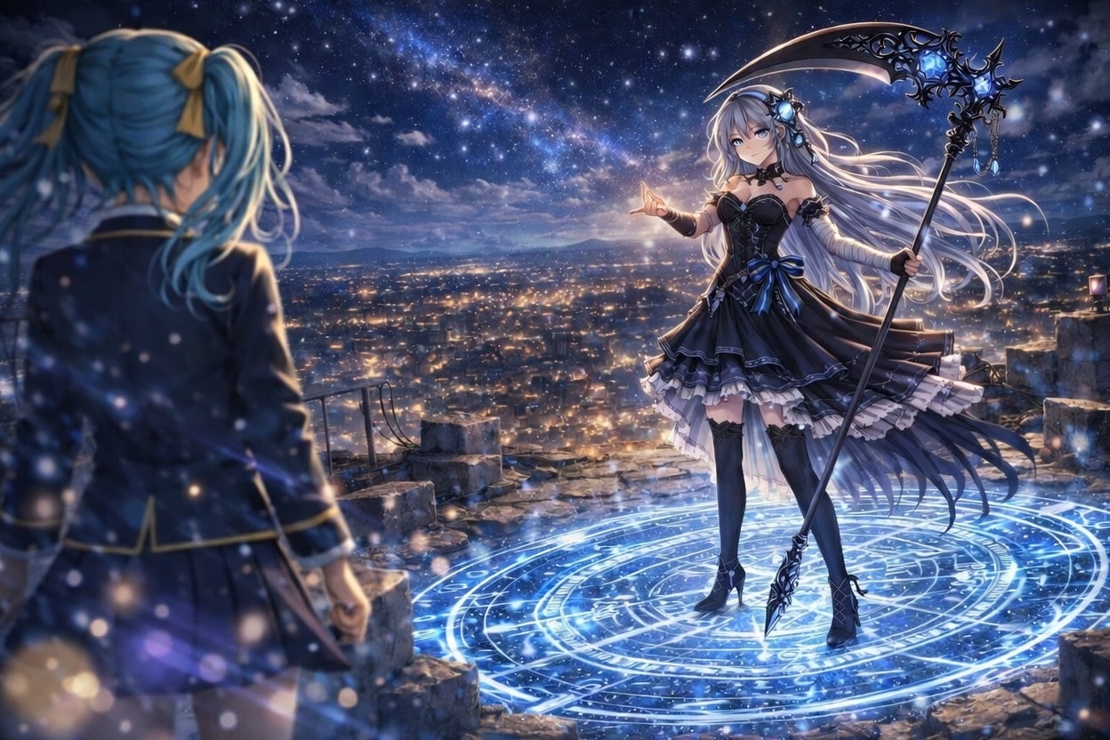 【ソルシエラ】星下の魔法陣 ― 導きの魔女ソルシエラ | の人気AIイラスト・グラビア