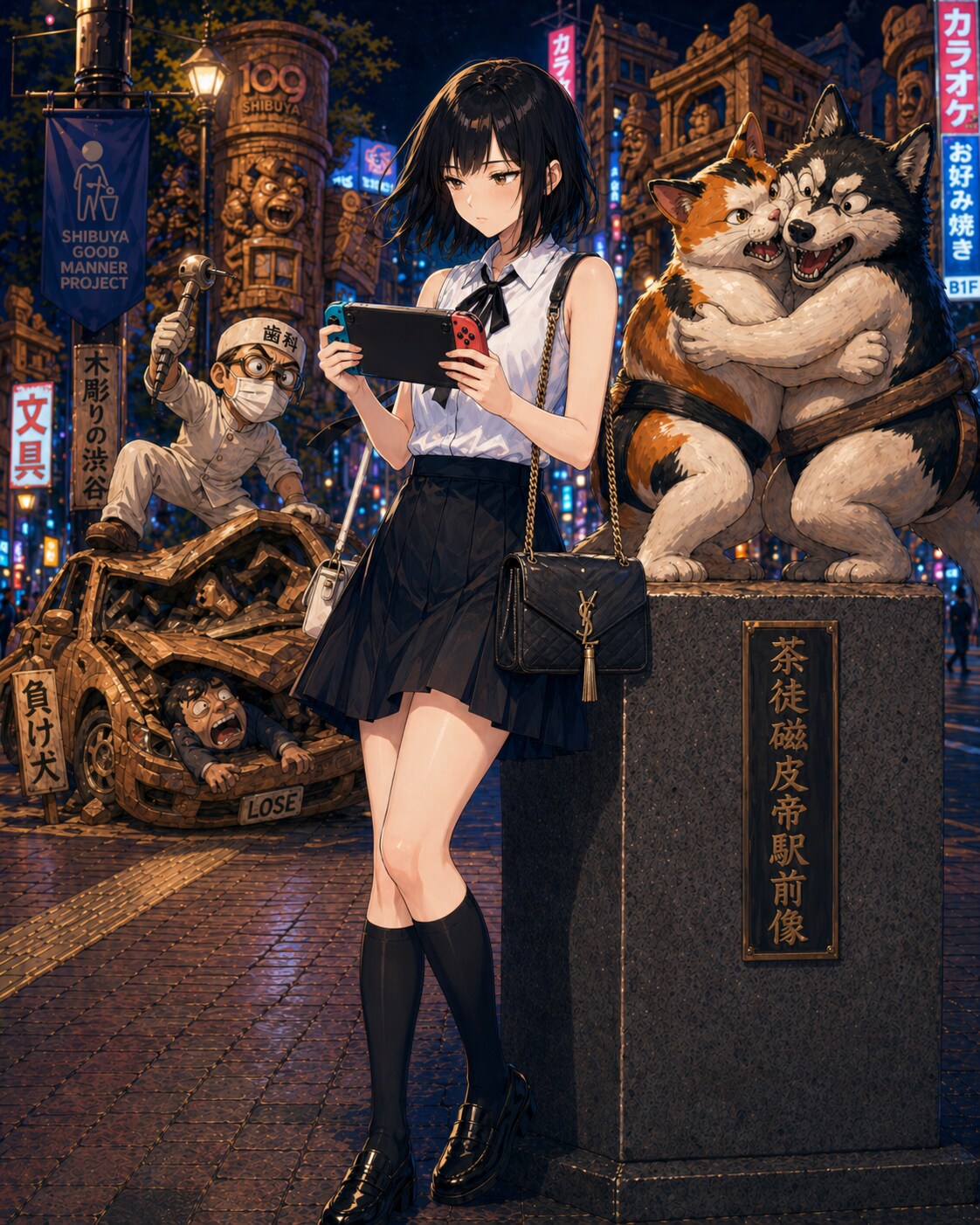 デートの待ち合わせしてる女性