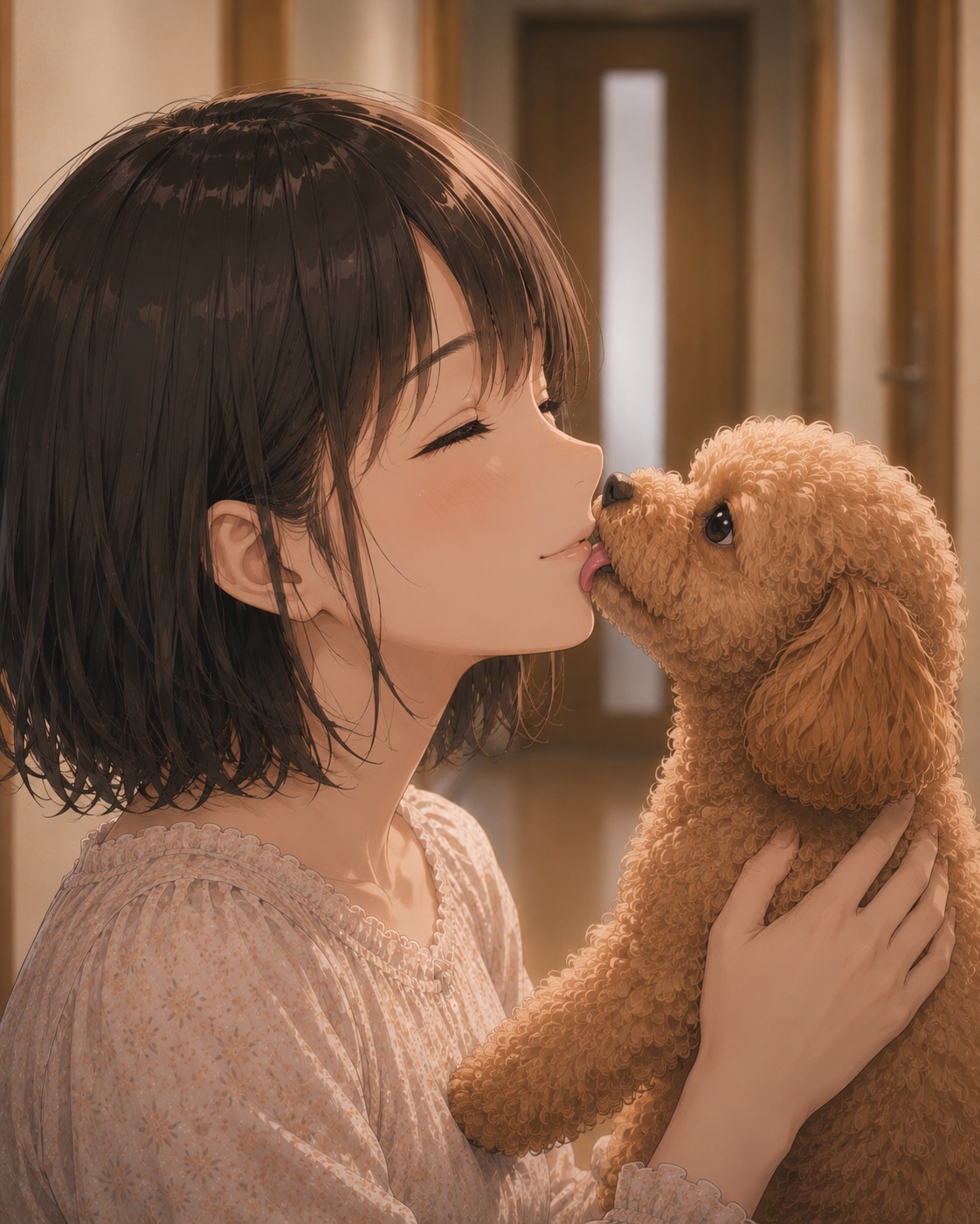 犬好きっ娘 | の人気AIイラスト・グラビア