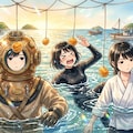 洋上ベビーカステラ食い競争 4枚目
