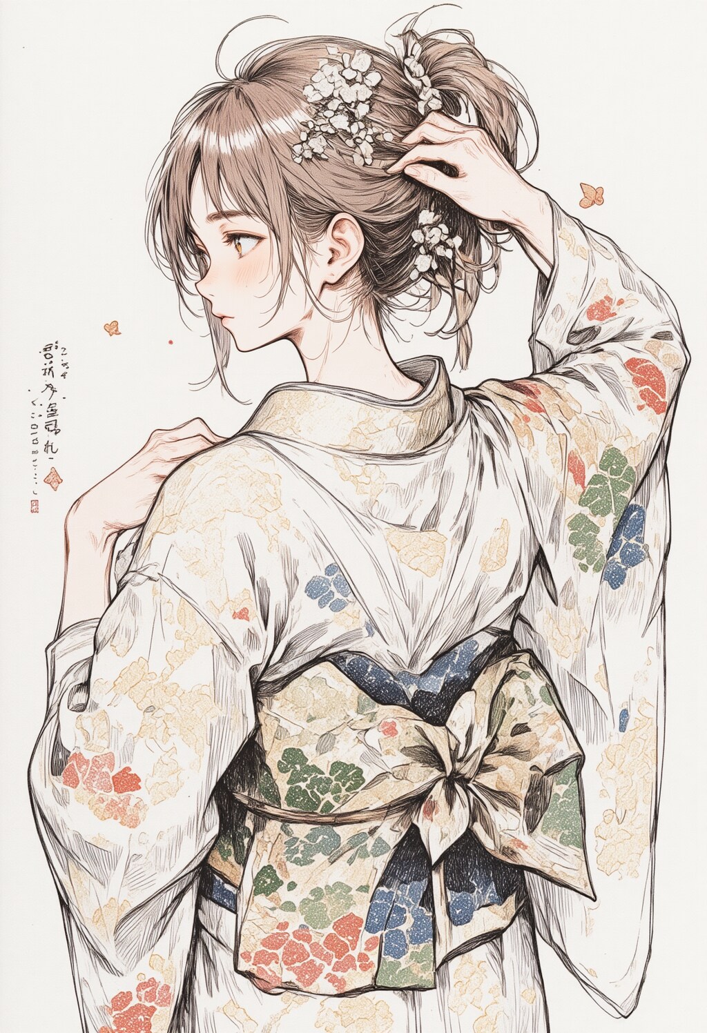 着物女性のうなじ