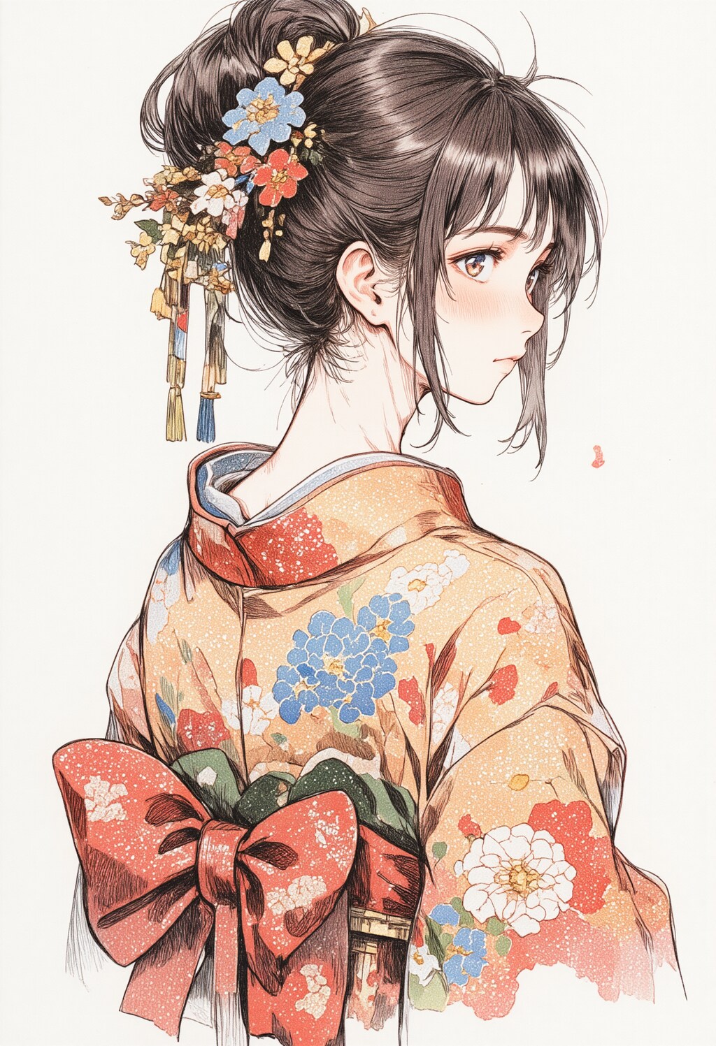 着物女性のうなじ