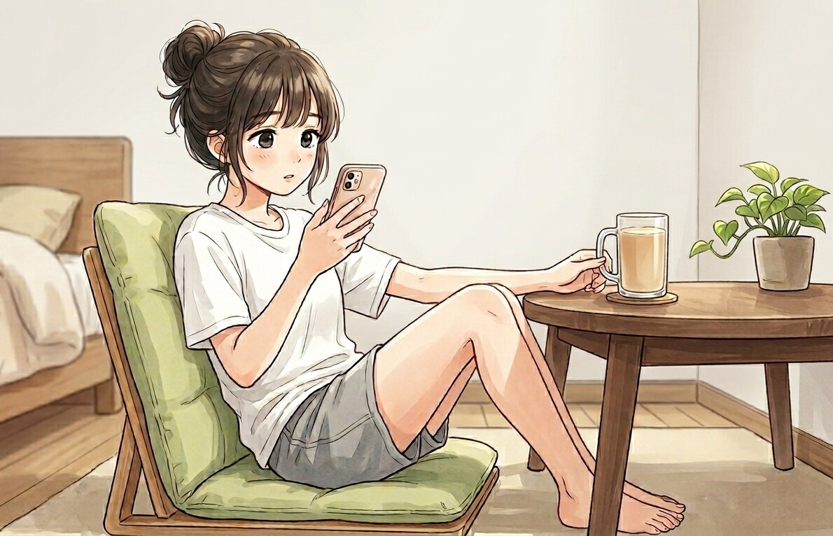 朝のカフェオレタイム