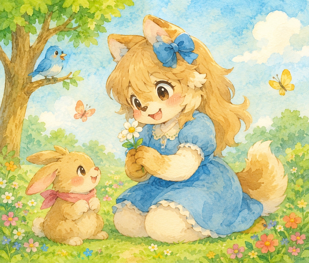 ケモセーフなイラストとケモアウトなイラスト