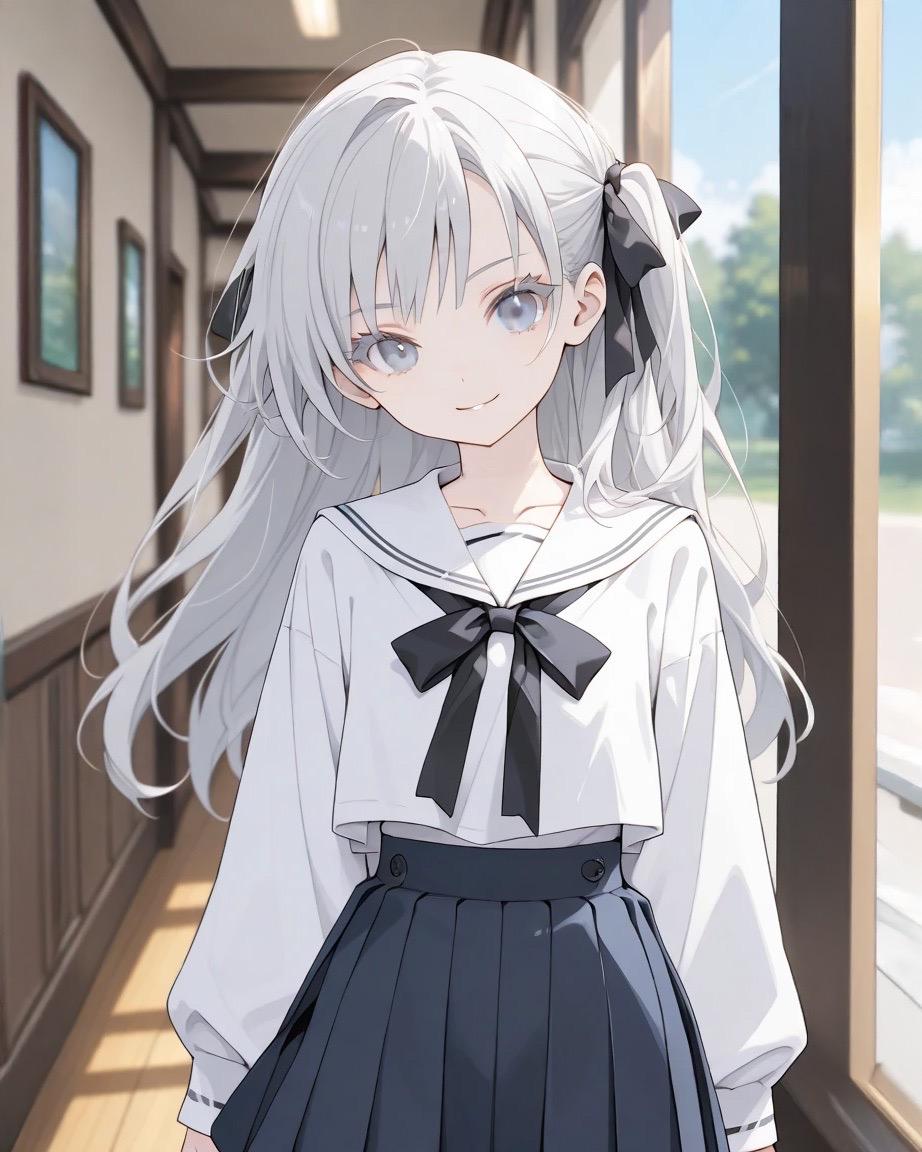 廊下ですれ違い