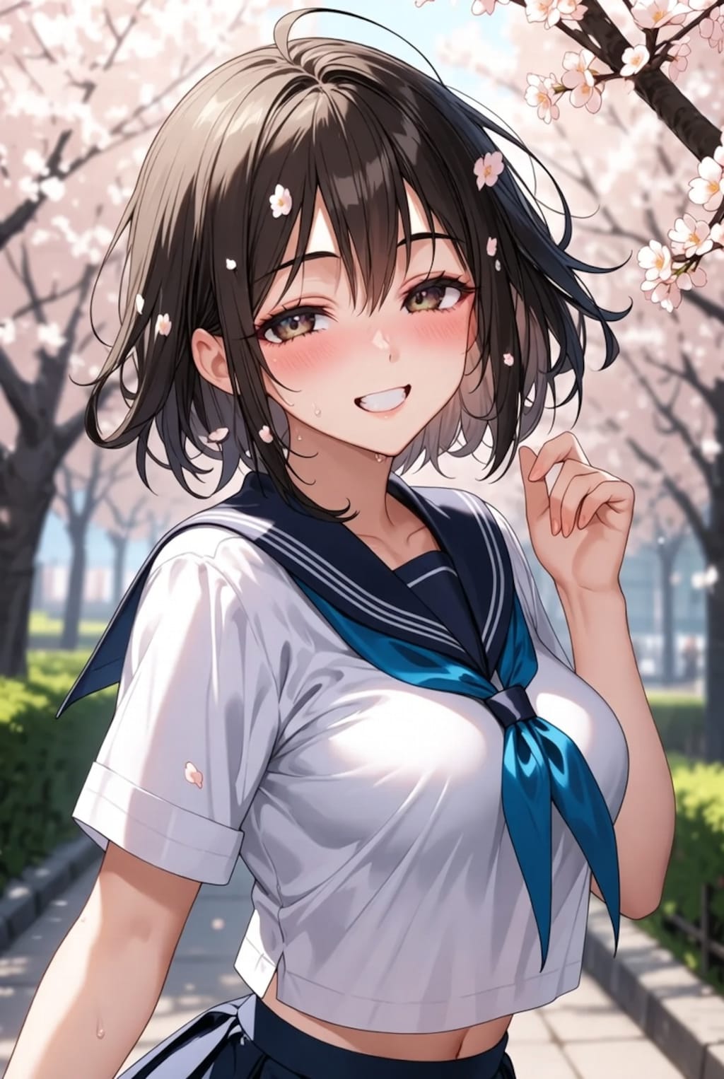 桜よりも君を見たい