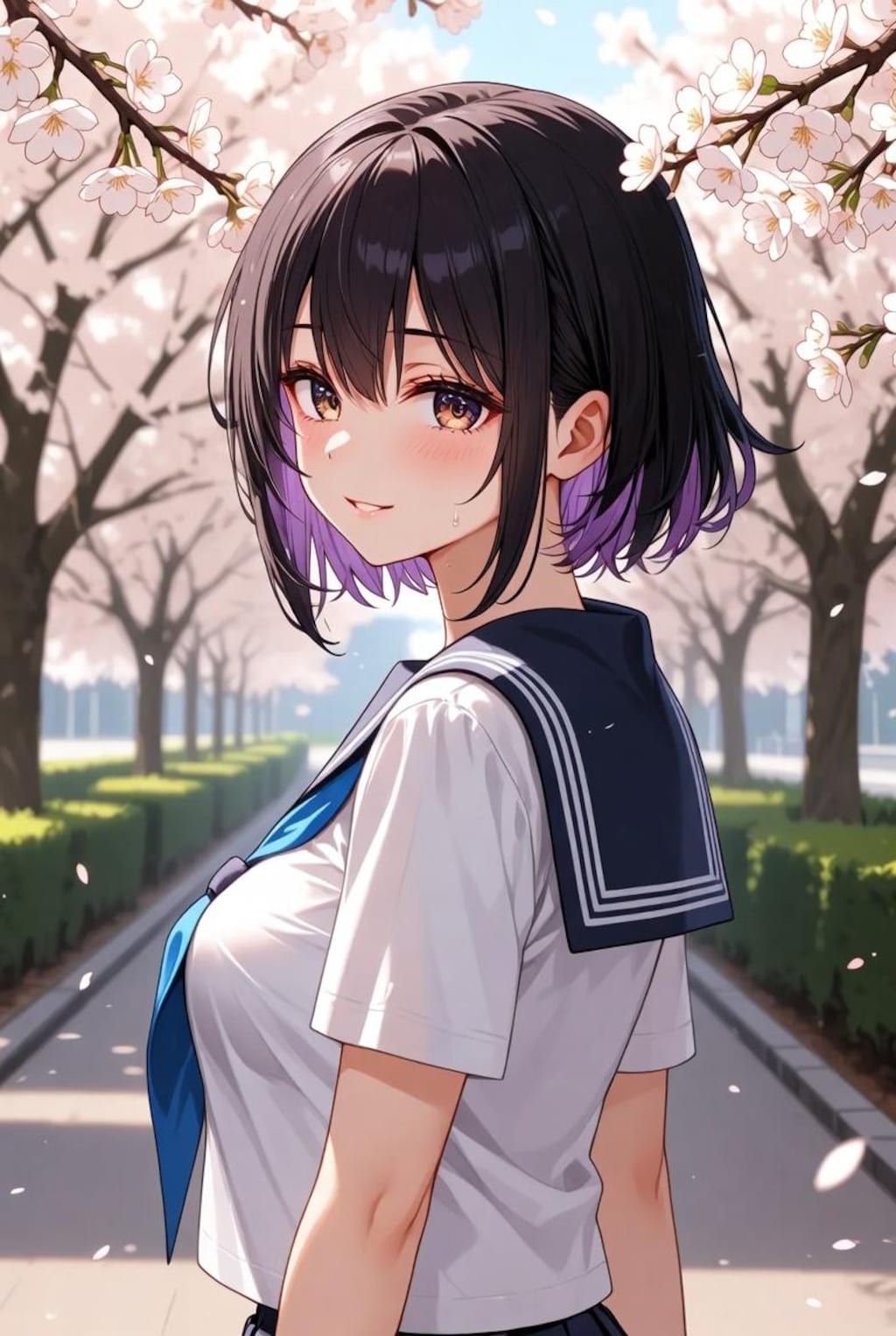 桜よりも君を見たい