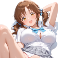 愛梨のギャル制服Tバック 3枚目