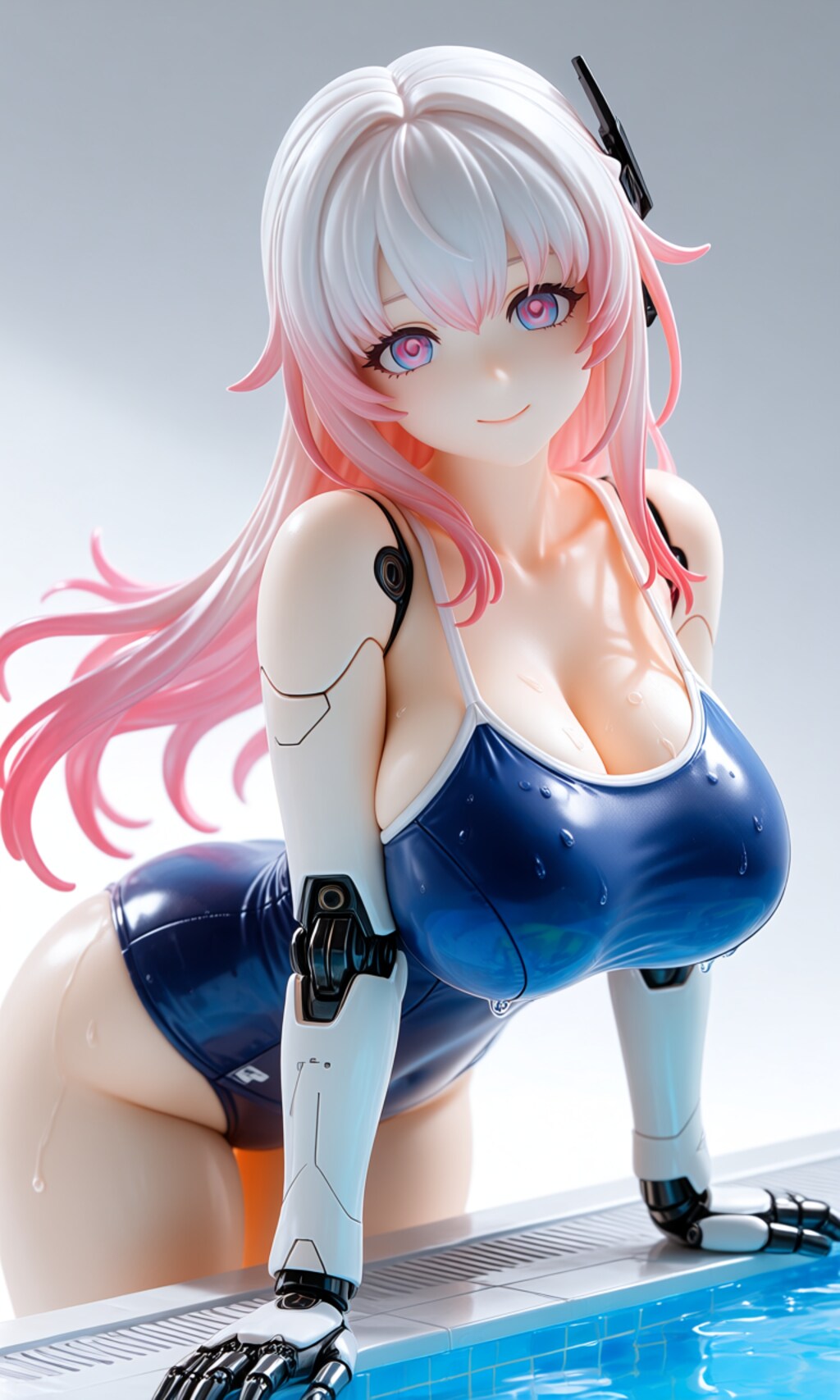 異世界制服少女達　メカ娘　スク水　アクリルドールフィギュア
