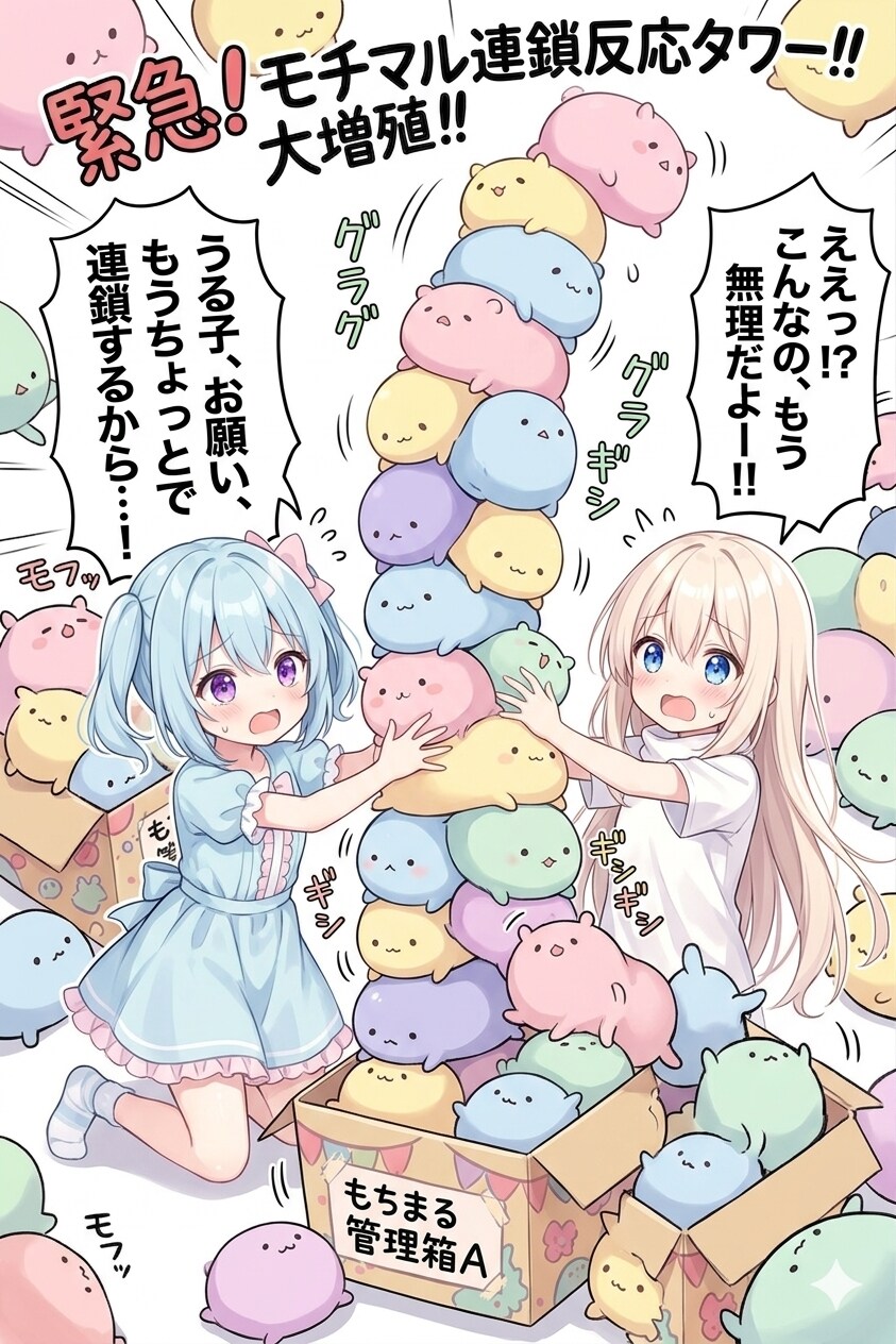 もちまるタワー全消し完了⁉️