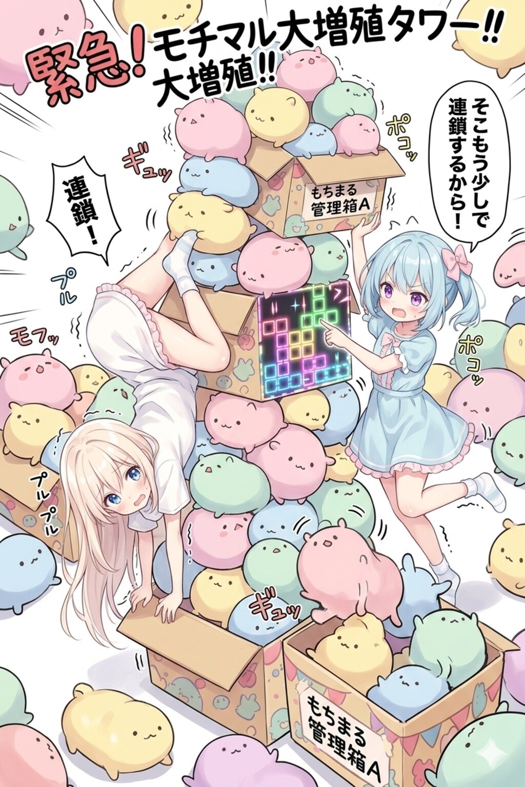 もちまるタワー全消し完了⁉️