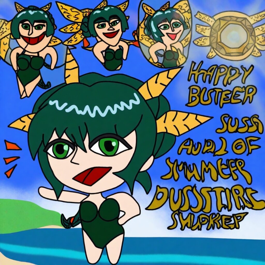 水着ドラゴンバスターちゃん（GRYPHON） | の人気AIイラスト・グラビア