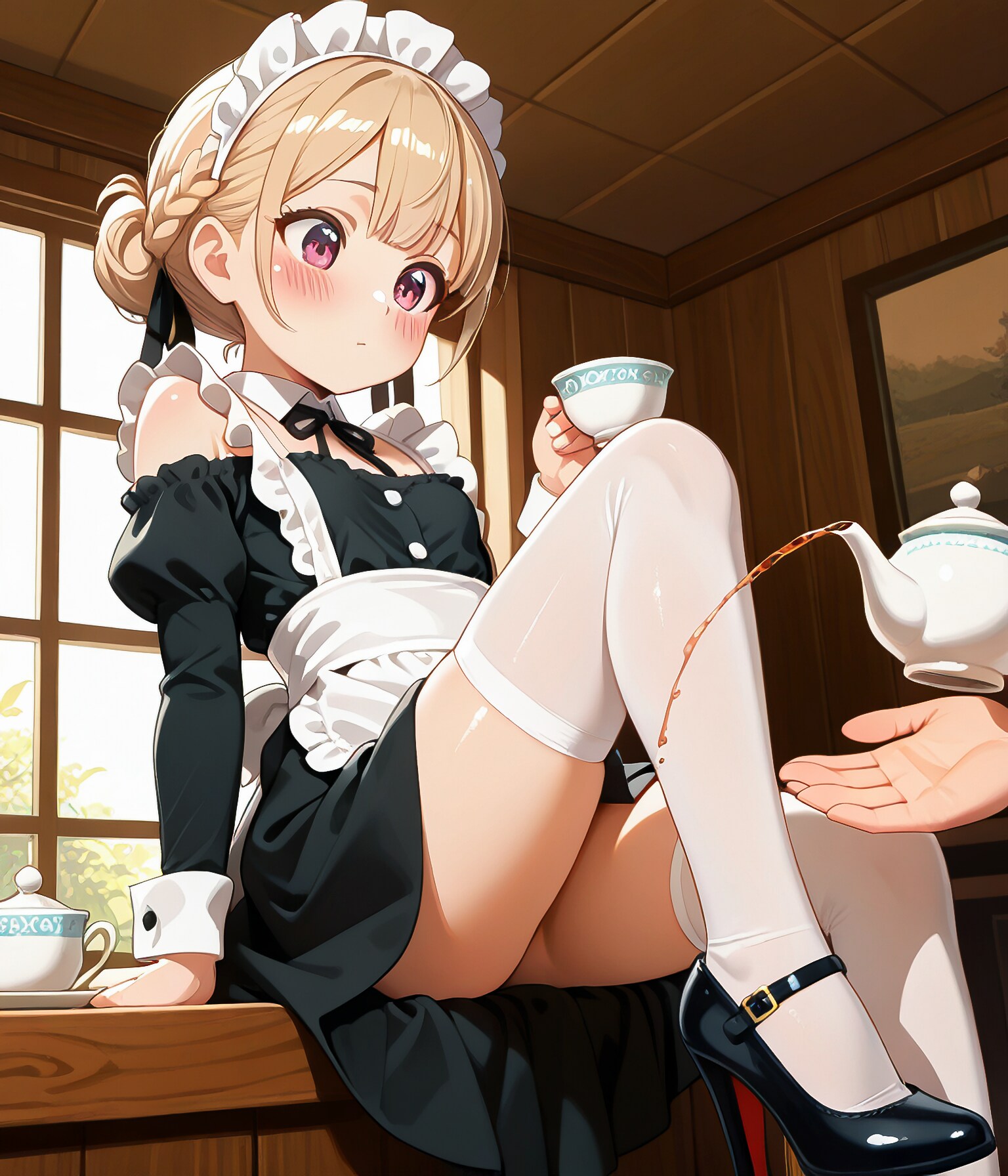 メイドさんの足