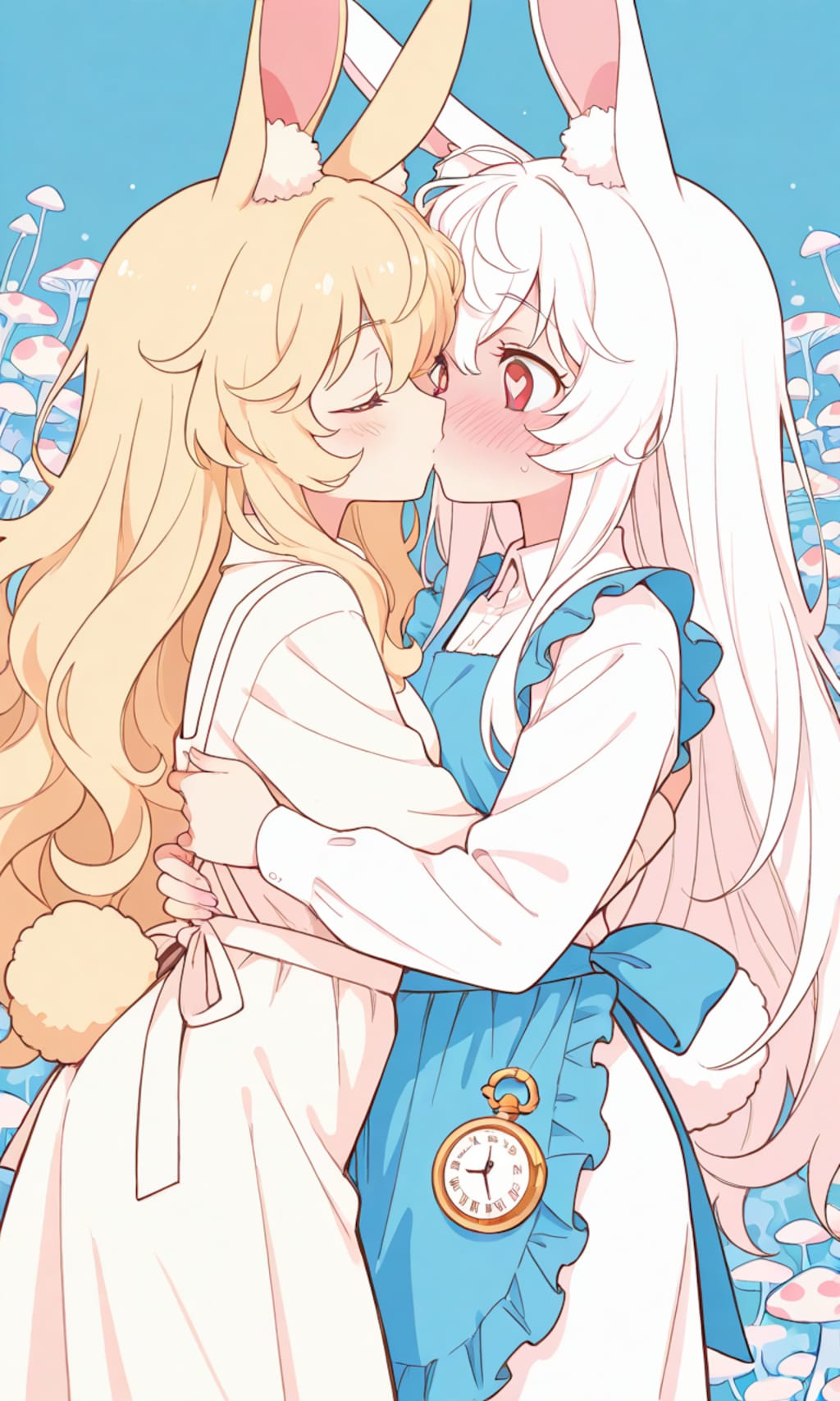 うさ耳少女百合キス