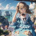 海辺のロリィタ少女 3枚目