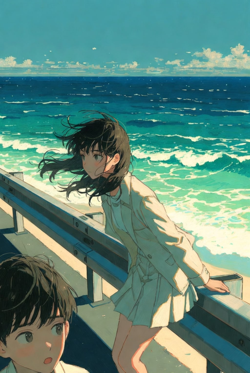 春の海は まだ誰もいない