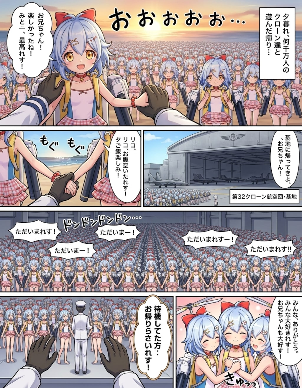 リコちゃん達と遊ぶ司令のウェブトゥーン#∞3