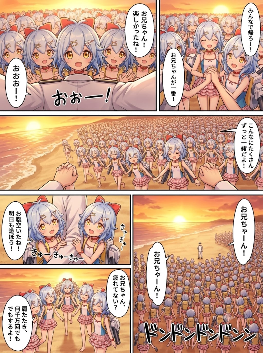 リコちゃん達と遊ぶ司令のウェブトゥーン#∞3