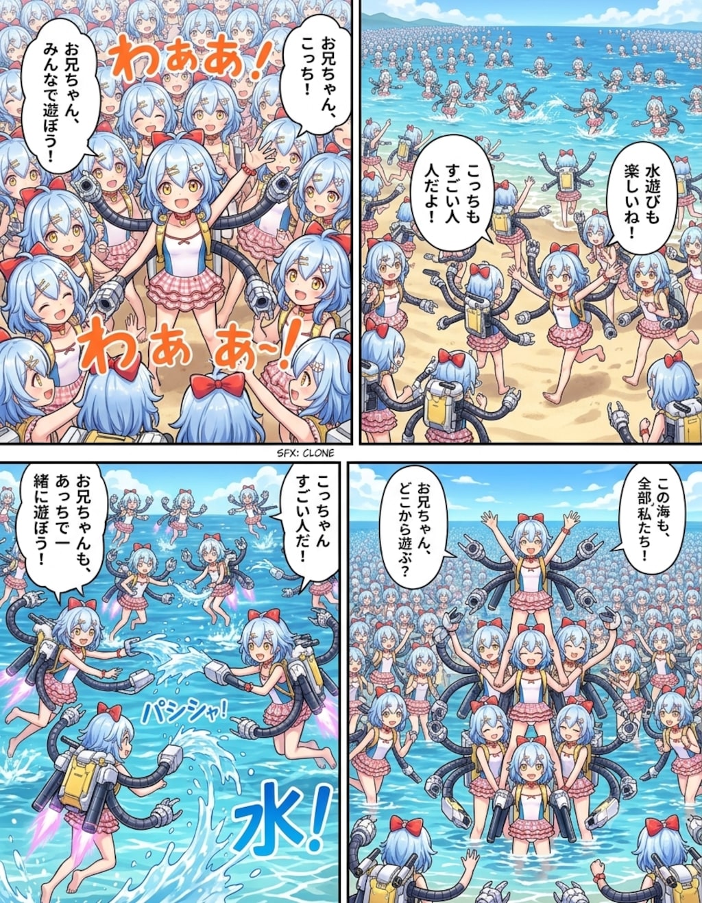 リコちゃん達と遊ぶ司令のウェブトゥーン#∞3