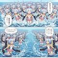 リコちゃん達と遊ぶ司令のウェブトゥーン#∞3 3枚目