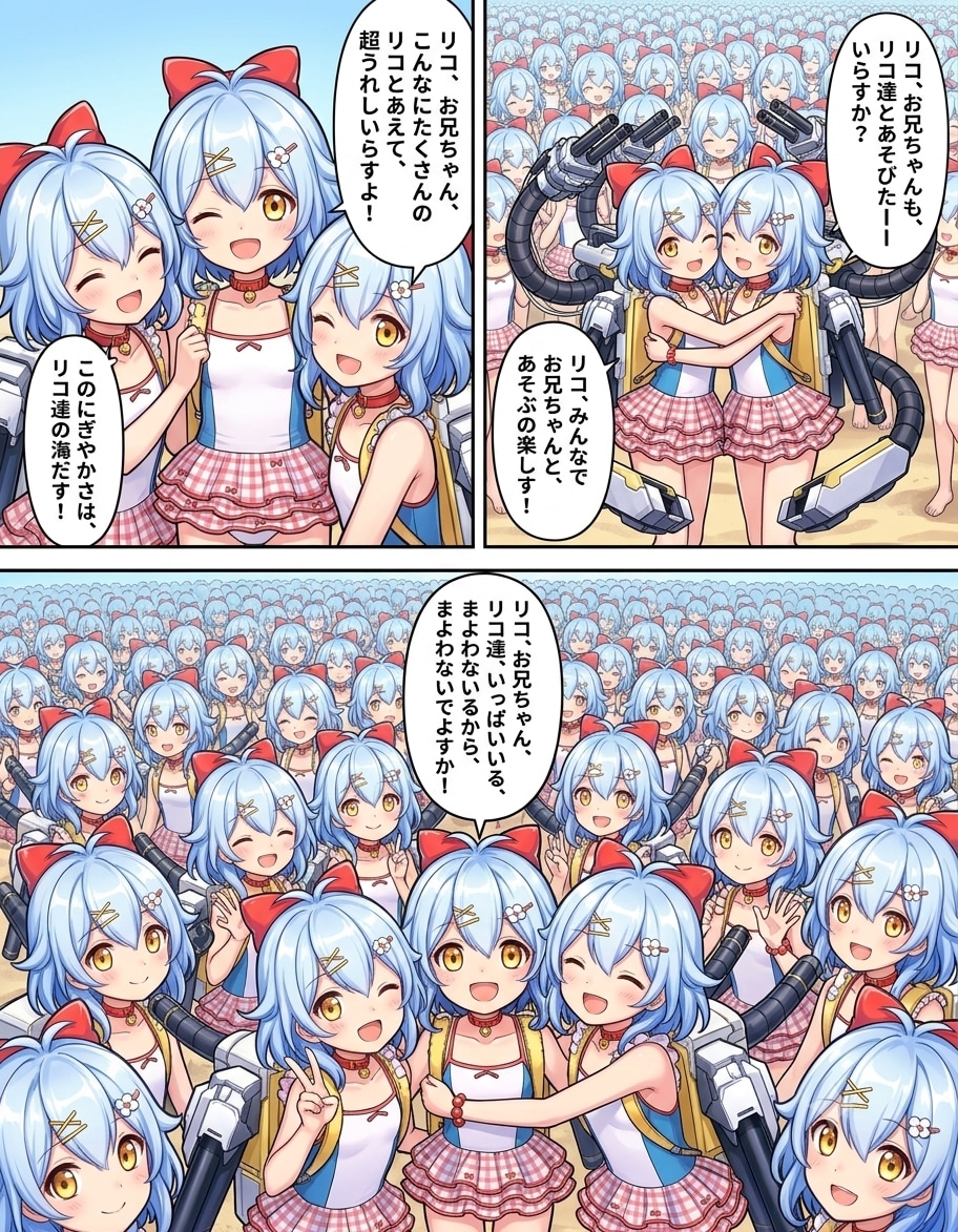 リコちゃん達と遊ぶ司令のウェブトゥーン#∞3