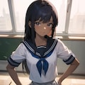 褐色肌JKちゃん 2枚目