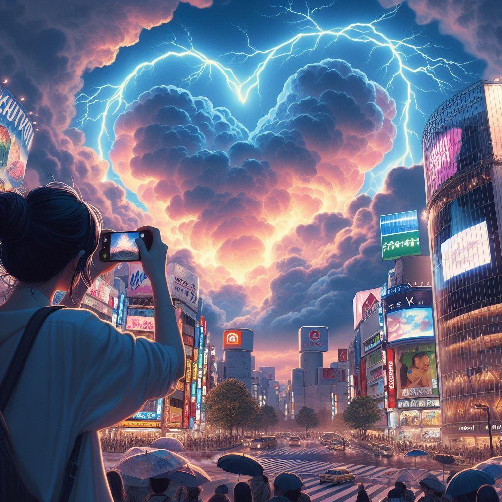 渋谷上空