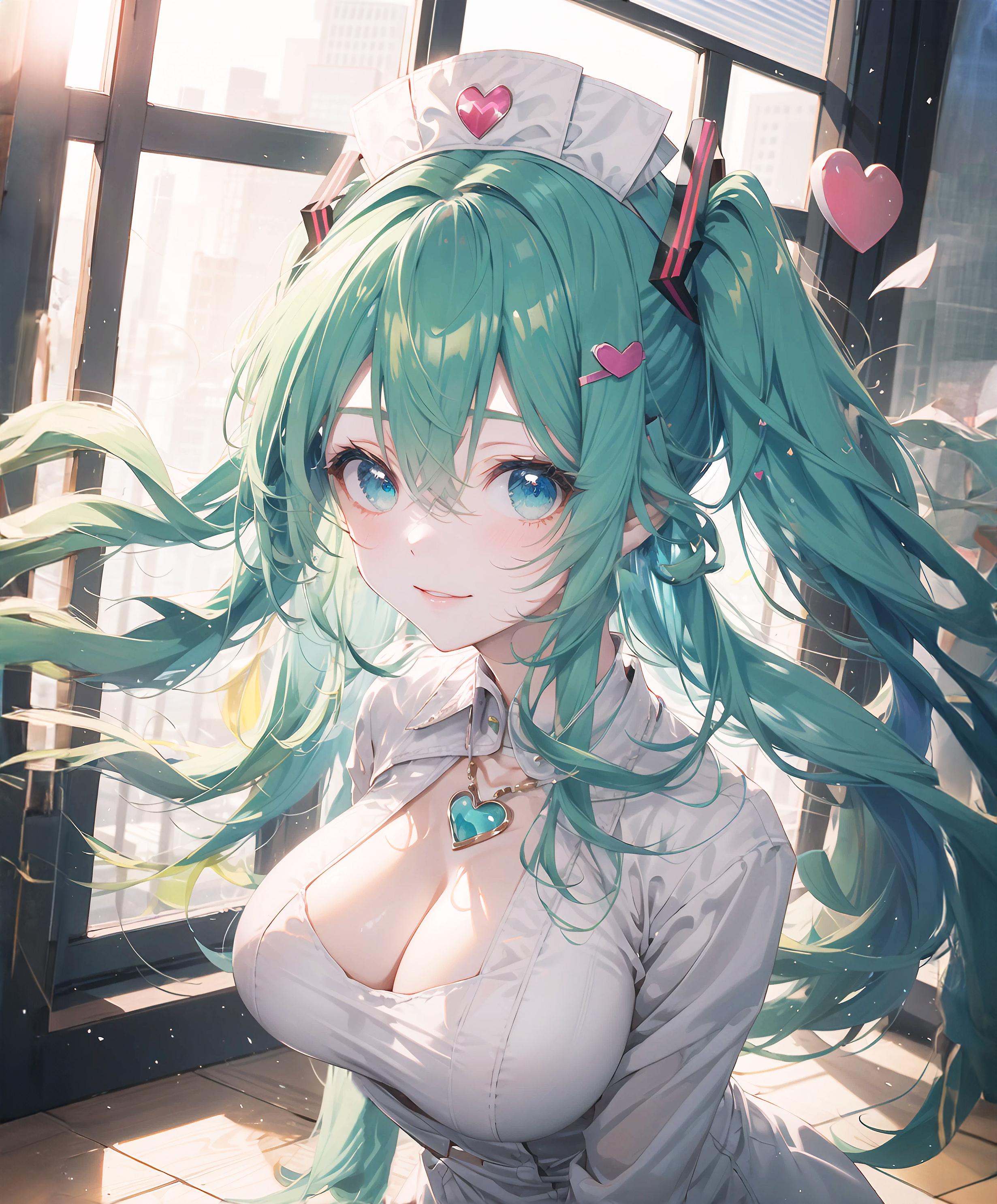 初音ミク 初音未來 Miku VOCALOID ツインテール ナース服