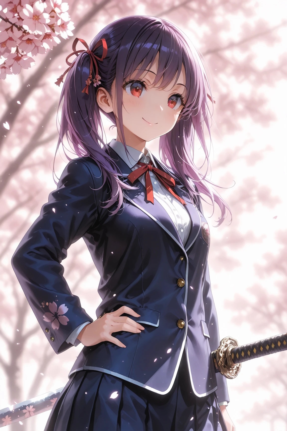 桜とツインテール🌸🌟