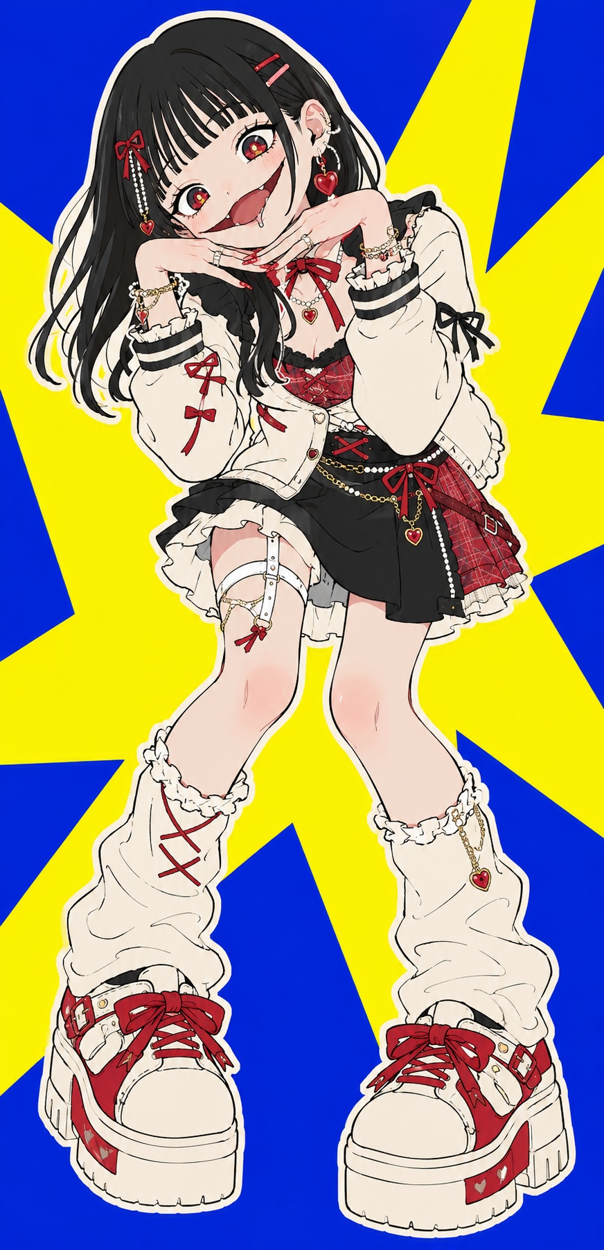 口裂け女ちゃん | の人気AIイラスト・グラビア