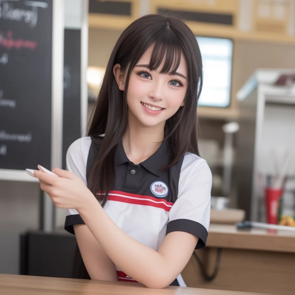 黒髪ロングでクルーの美女９２