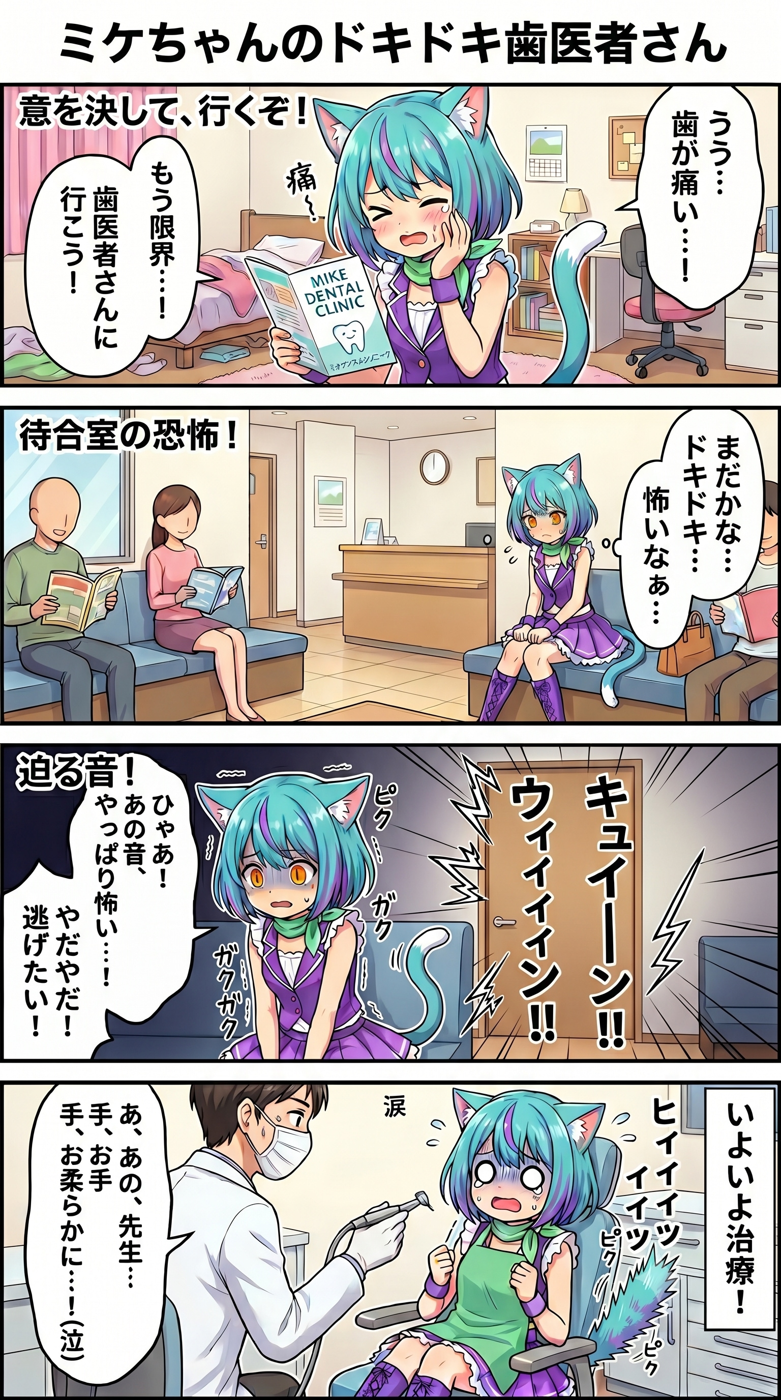 ミケちゃん　歯医者さんへ！